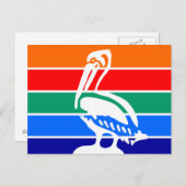 Carte postale avec Drapeau de Saint-Pétersbourg (Devant / Derrière)