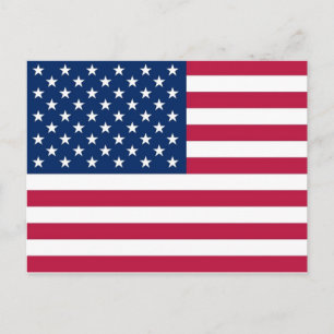 Carte postale avec Drapeau des États-Unis