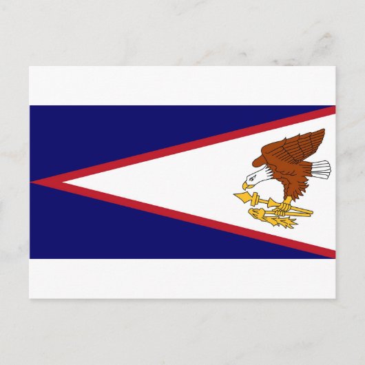 Carte postale avec Drapeau des Samoa américaines-  (Devant)