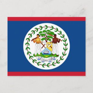 Carte postale avec Drapeau du Belize