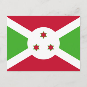 Carte postale avec drapeau du Burundi