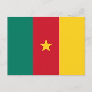 Carte postale avec Drapeau du Cameroun