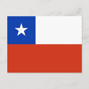 Carte postale avec Drapeau du Chili