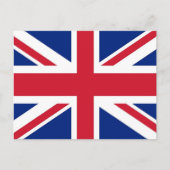 Carte postale avec drapeau du Royaume-Uni (Devant)