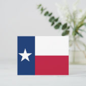 Carte postale avec Drapeau du Texas State - USA (Debout devant)