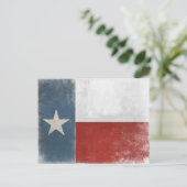 Carte postale avec drapeau Texas Vintage (Debout devant)