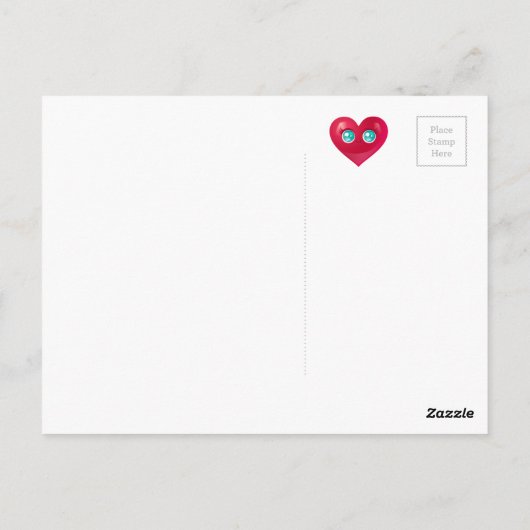 Carte postale avec fleurs et coccinelles (Dos)