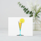 Carte Postale Avec Glace Et Citron (Debout devant)