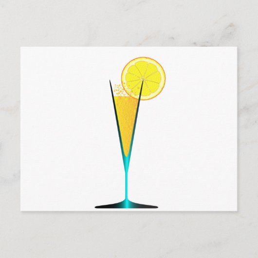 Carte Postale Avec Glace Et Citron (Devant)