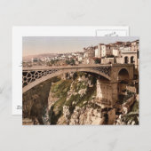 Carte Postale Avec grand pont, Constantine, Algérie classique Ph (Devant / Derrière)
