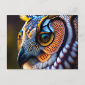 Carte postale avec hibou (Devant)