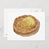 carte postale avec illustration de la croûte dessi (Devant / Derrière)