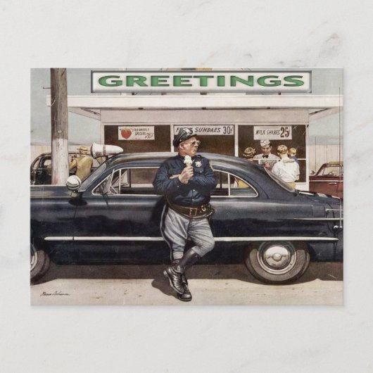 Carte postale avec illustration de la flûte de dîn (Devant)