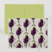 CARTE POSTALE AVEC ILLUSTRATION GRAPHIQUE DE MOTIF (Devant / Derrière)