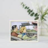 Carte postale avec illustration Vintage Cool (Debout devant)