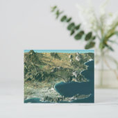 Carte Postale Avec Image Satellite Sur Le Cap (Debout devant)