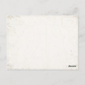 Carte postale avec impression de baseball Vintage (Dos)