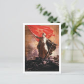 Carte postale avec impression de propagande 2ÈME G (Debout devant)