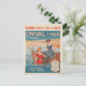 Carte postale avec impression Poster vintage de Fr (Debout devant)