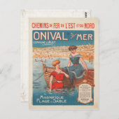 Carte postale avec impression Poster vintage de Fr (Devant / Derrière)