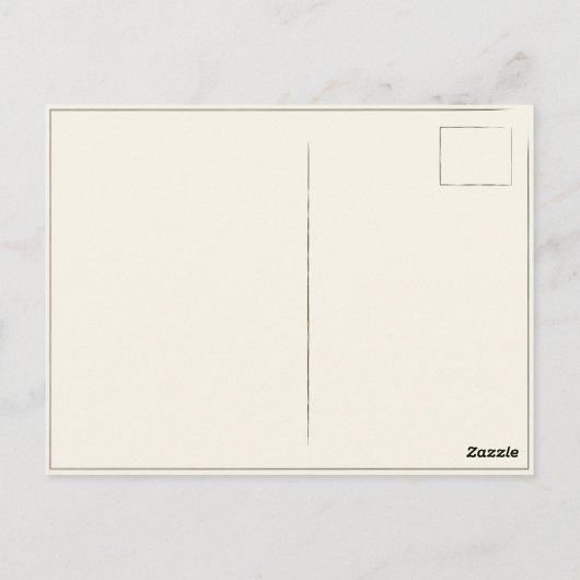 Carte Postale Avec Impression Vacances Vintages (Dos)