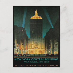 Carte postale avec impression vintage de New York 