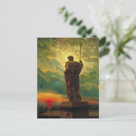 Carte Postale Avec James Carroll Beckwith Peinture (Debout devant)