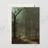 Carte Postale Avec John Atkinson Grimshaw Peinture (Devant / Derrière)