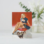 Carte Postale Avec Kittens Pin Up (Debout devant)