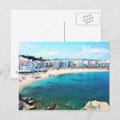 Carte postale avec la ville de Blanes (Devant / Derrière)