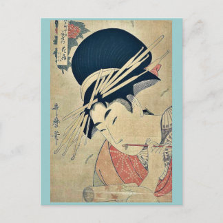 Carte Postale Avec l'aimable autorisation de Kitagawa, Utamaro