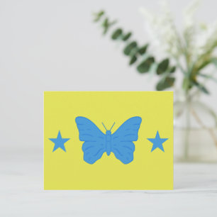 Carte postale avec le drapeau de Bady Bassitt, Bré