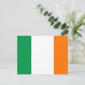 Carte postale avec le drapeau de l'Irlande (Debout devant)