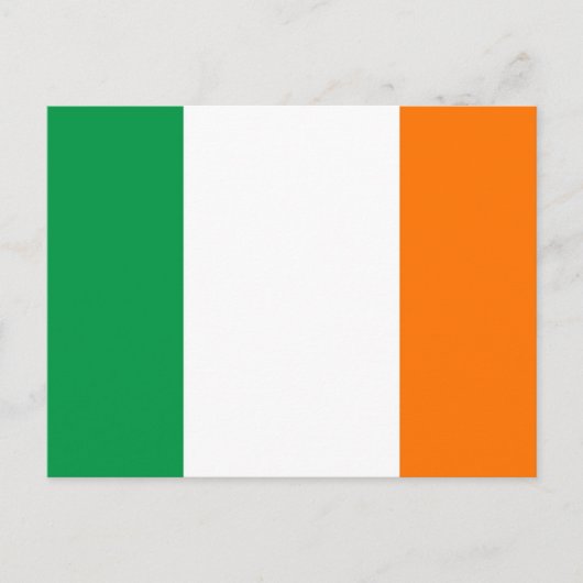 Carte postale avec le drapeau de l'Irlande (Devant)