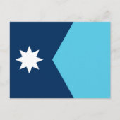 Carte postale avec le drapeau du Minnesota, États- (Devant)