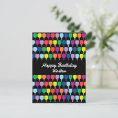 Carte Postale Avec le texte Pagaies colorées 💚 ❤️ 💛 💙 (Debout devant)