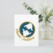 Carte postale avec logo Hawaii Traditions (Debout devant)