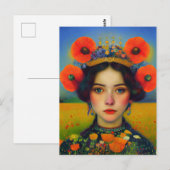 Carte postale avec l'Ukraine (Devant / Derrière)