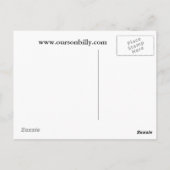 carte postale avec lune en forme de coeur (Dos)