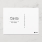 Carte Postale Avec Merci | Merci de vacances avec photo (Dos)