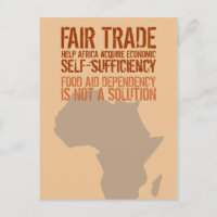 Carte postale avec message d'origine Commerce équi