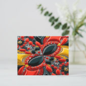 Carte postale avec motif aux couleurs de l'Allemag (Debout devant)