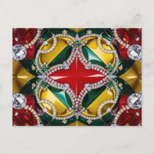 Carte postale avec motif aux couleurs de Los Angel