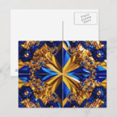 Carte postale avec motif des couleurs de la Suède (Devant / Derrière)