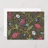 Carte postale avec motif floral pour tissu imprimé (Devant / Derrière)