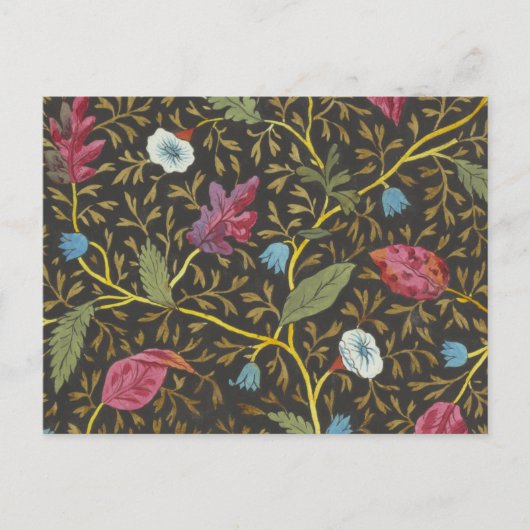 Carte postale avec motif floral pour tissu imprimé (Devant)