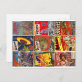 Carte postale avec neuf couvertures classiques de  (Devant / Derrière)