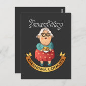 Carte postale avec panneau Vous ne pouvez pas refu (Devant / Derrière)