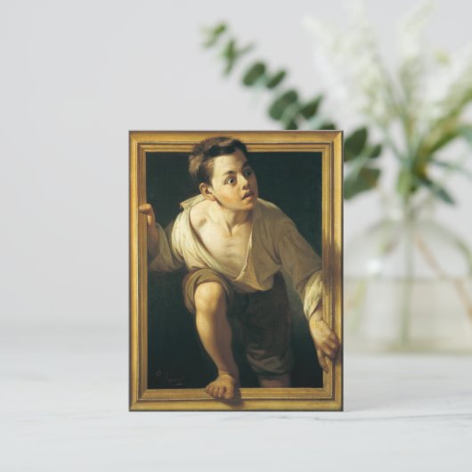 Carte postale avec peinture classique (Debout devant)