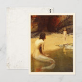 Carte postale avec peinture de John Collier (Devant / Derrière)